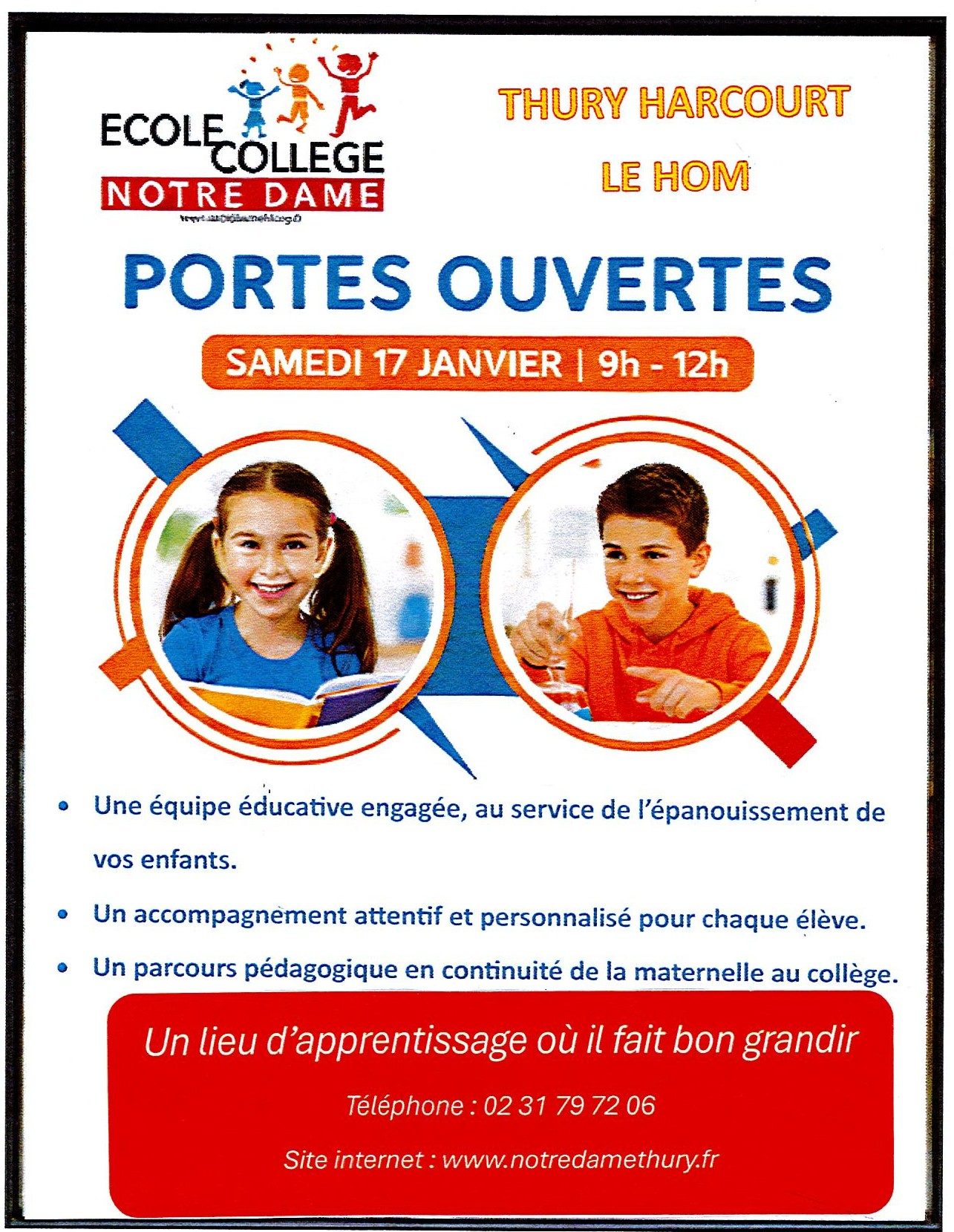 Maternelle, Primaire, Collège Notre Dame