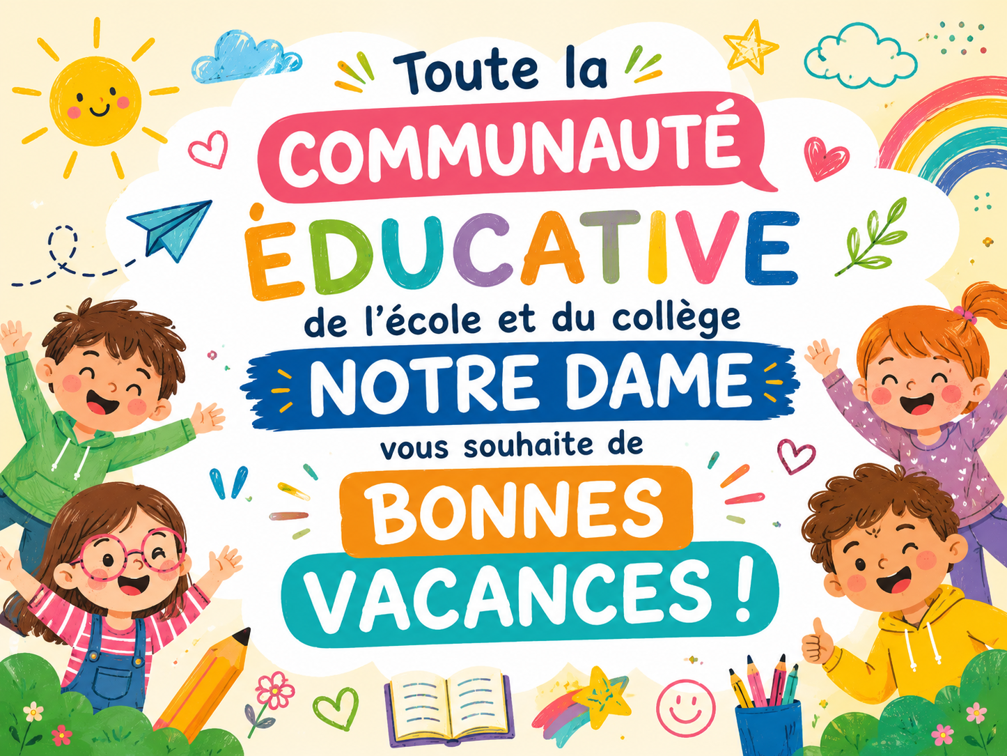 Maternelle, Primaire, Coll&egrave;ge Notre Dame